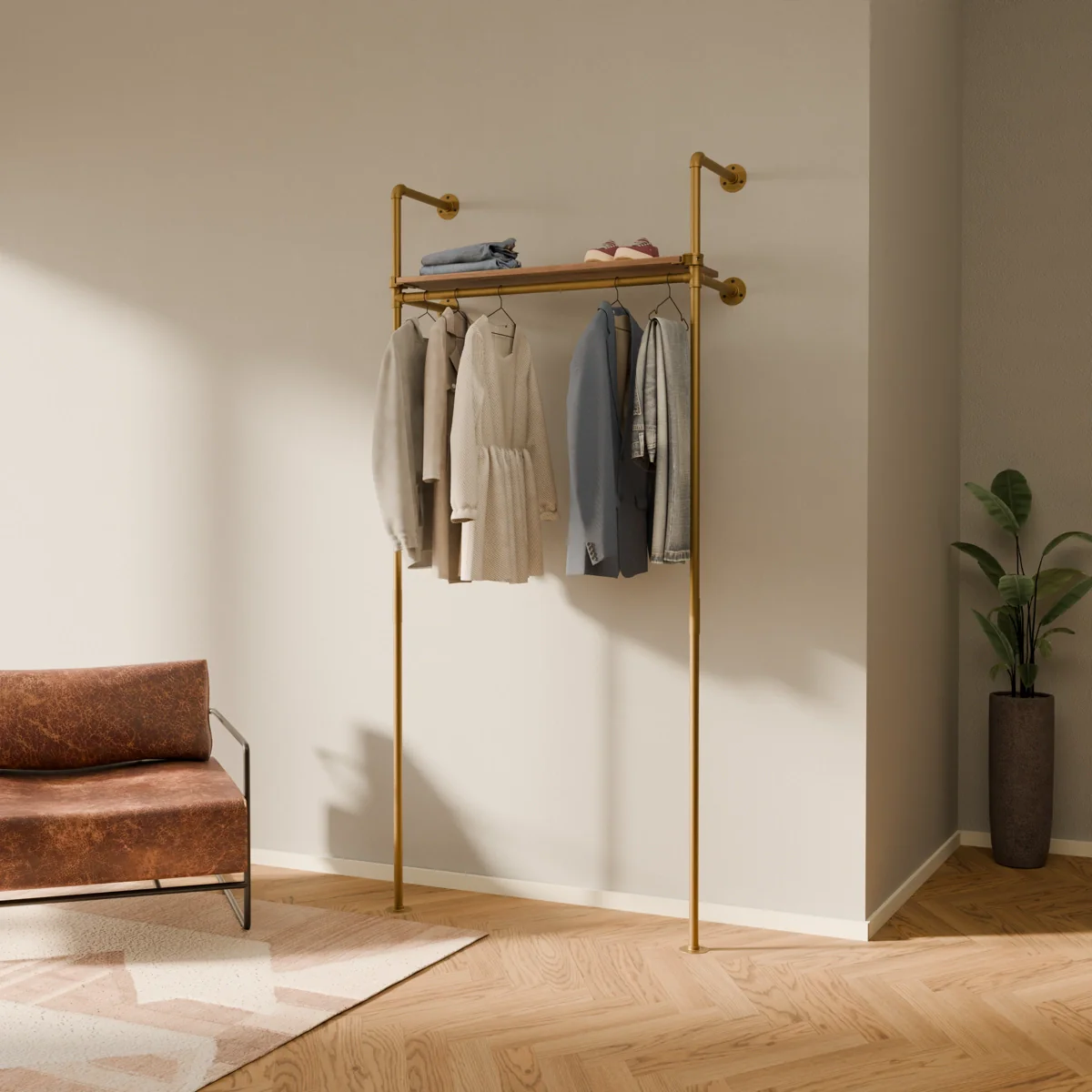 KIM 1 OAK – 1 top shelf | Gold - Image 2