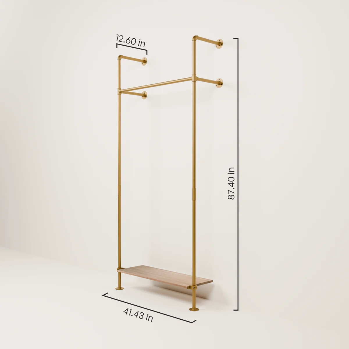 KIM 1 OAK – 1 bottom shelf | Gold - Image 3