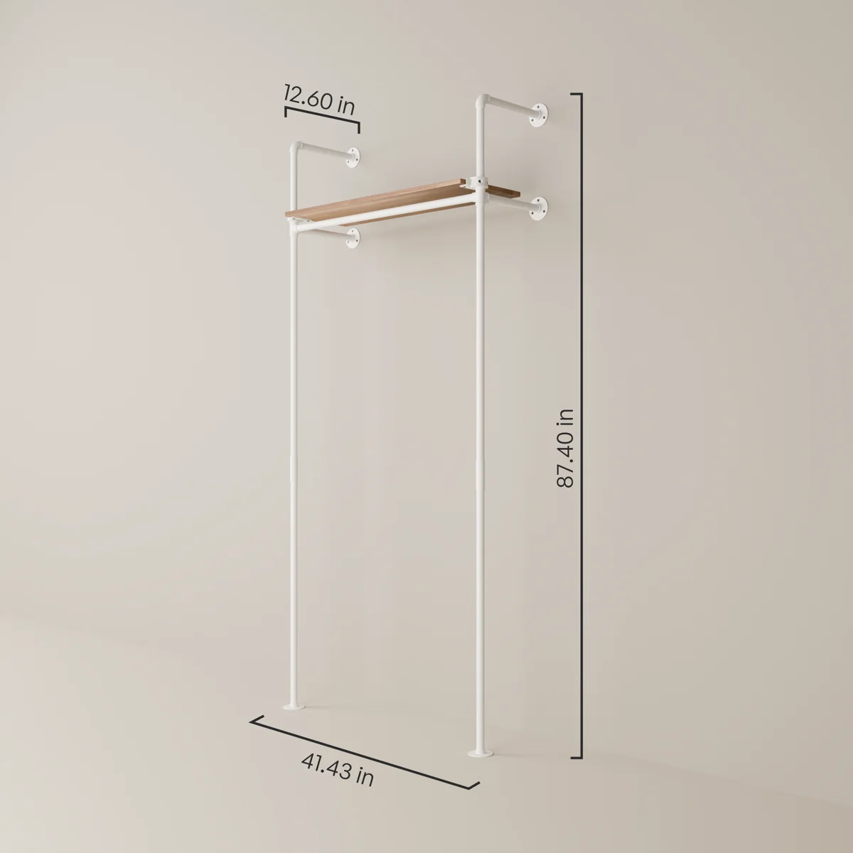 KIM 1 OAK – 1 top shelf | White - Image 3