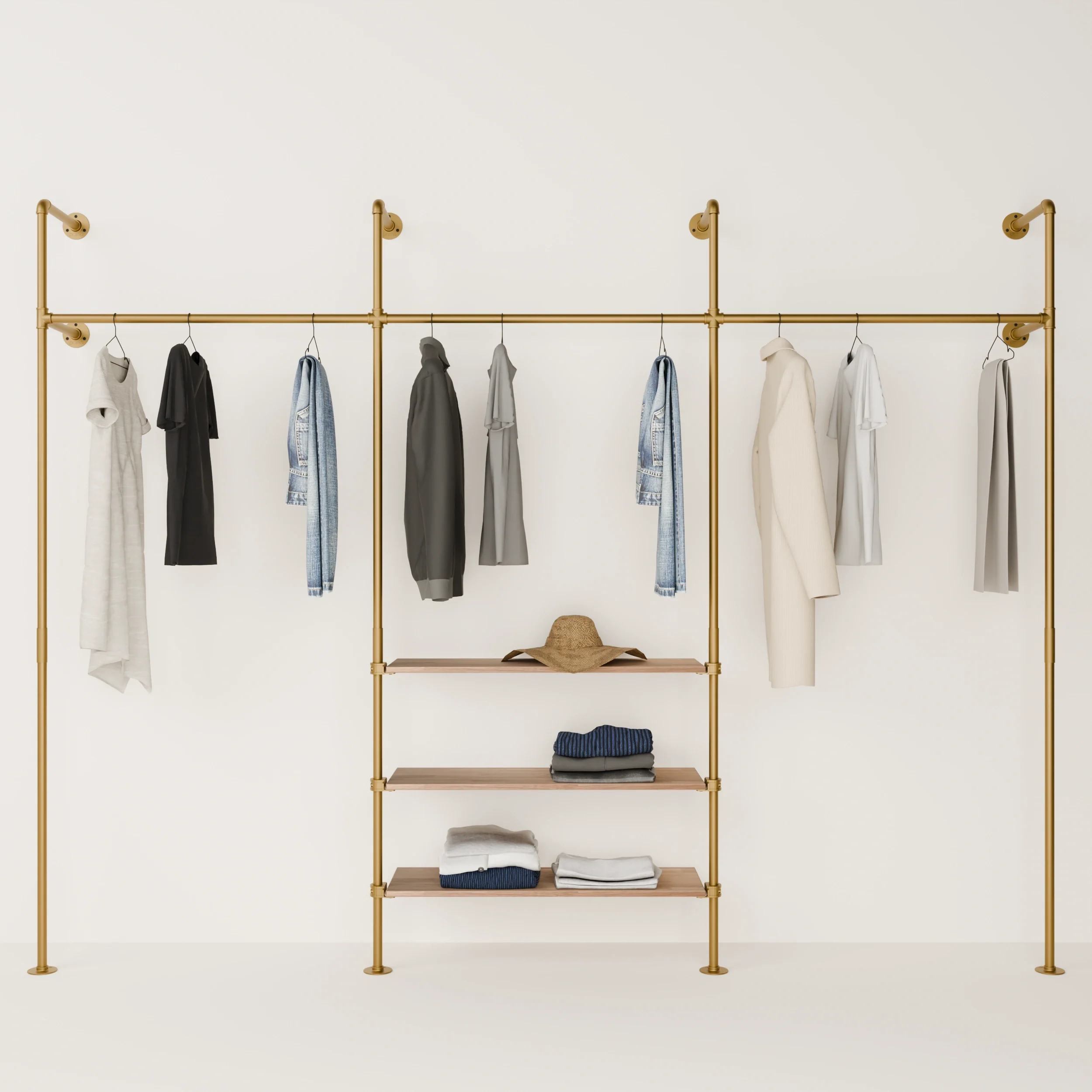 KIM 3 OAK – 3 shelves | Gold