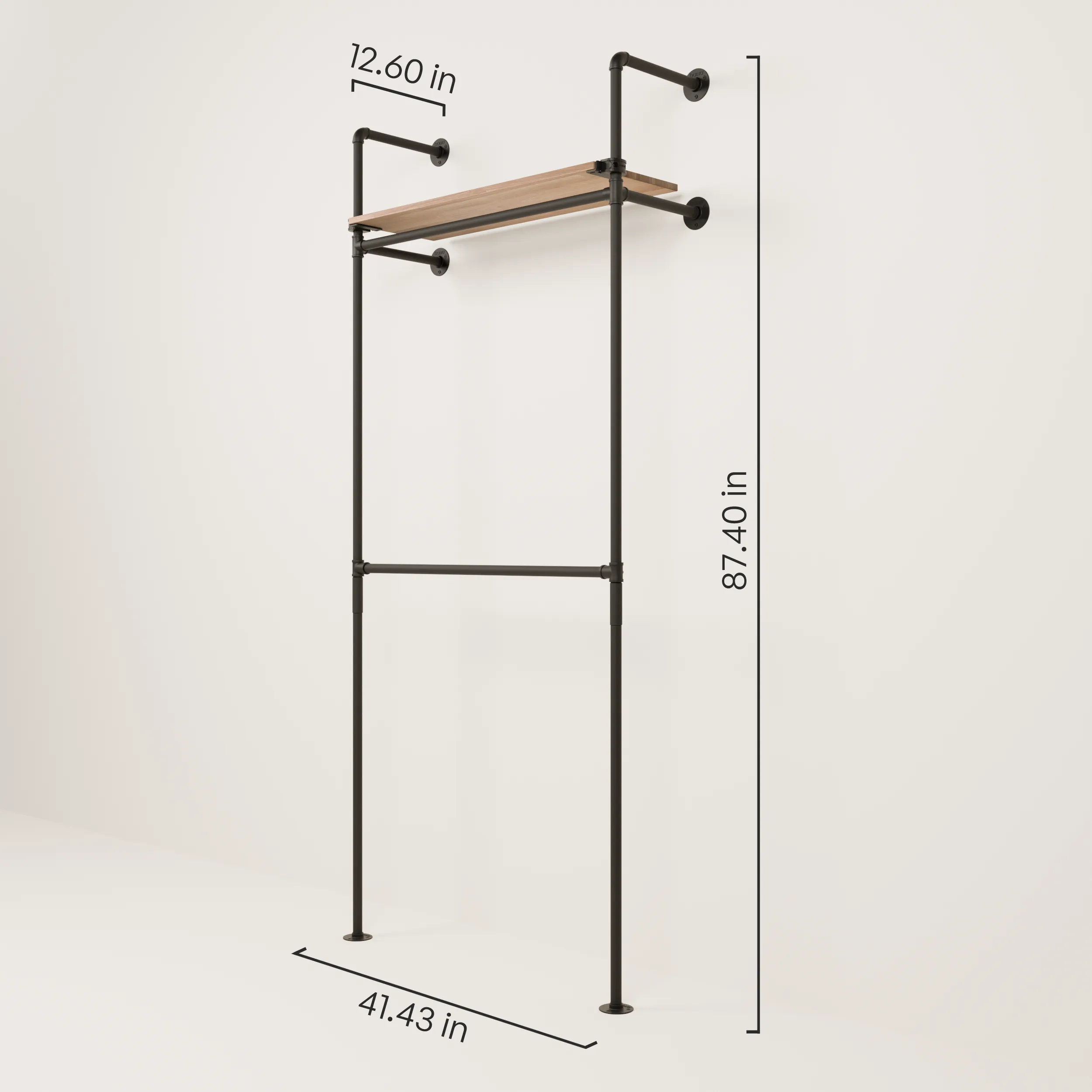 KIM DOUBLE 1 OAK – 1 shelf - Image 3