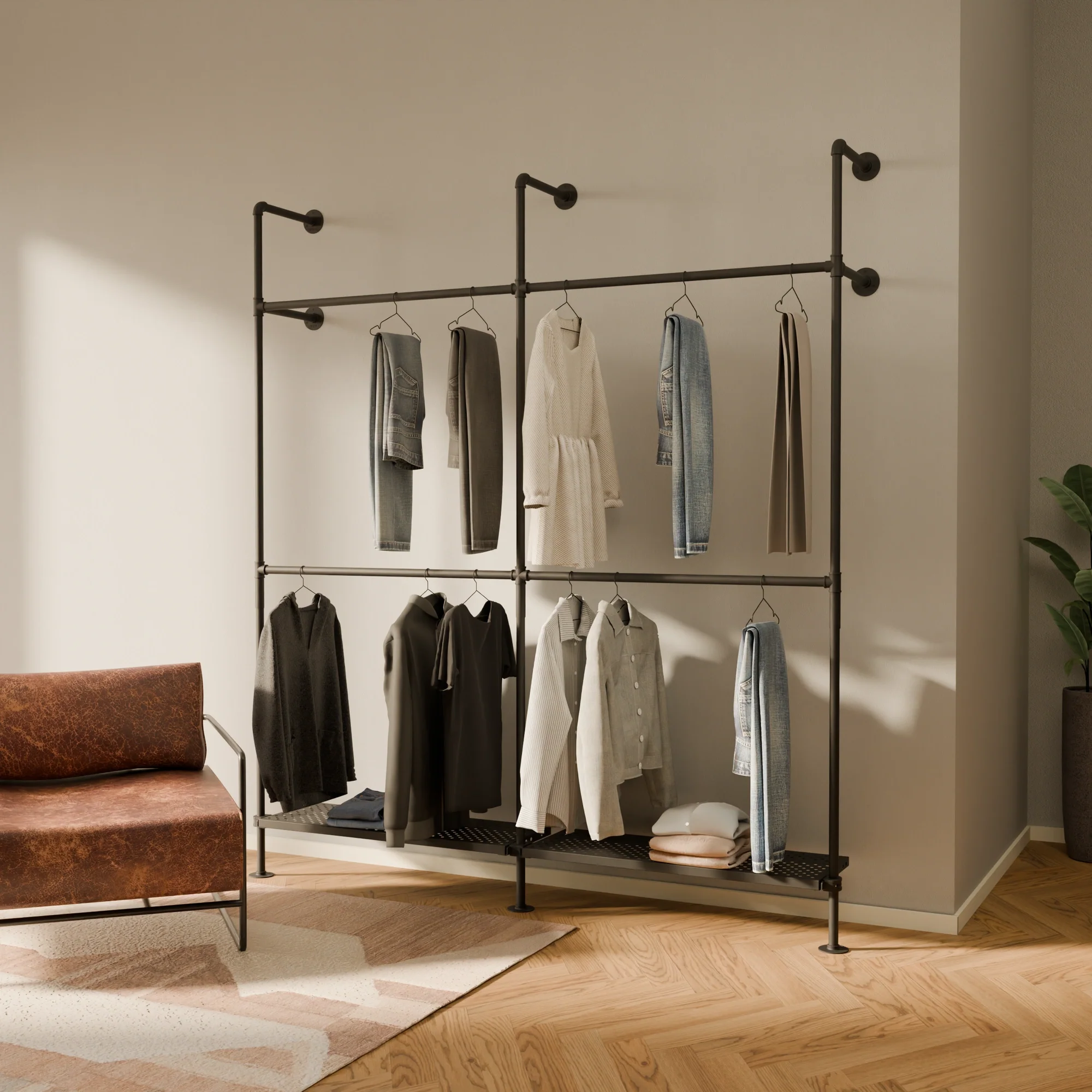 KIM DOUBLE 2 METAL – 2 bottom shelves - Image 2