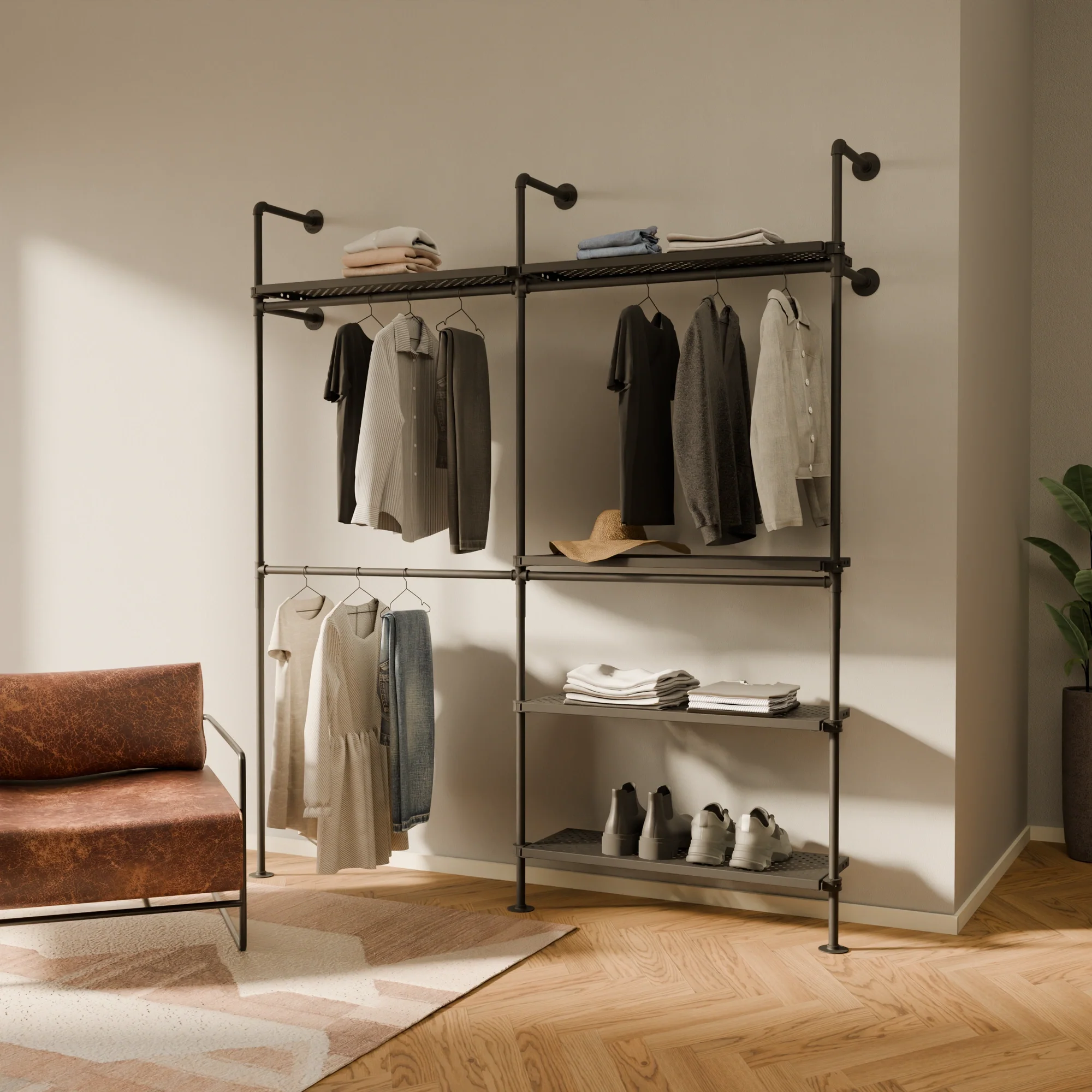 KIM DOUBLE 2 METAL – 5 shelves - Image 2