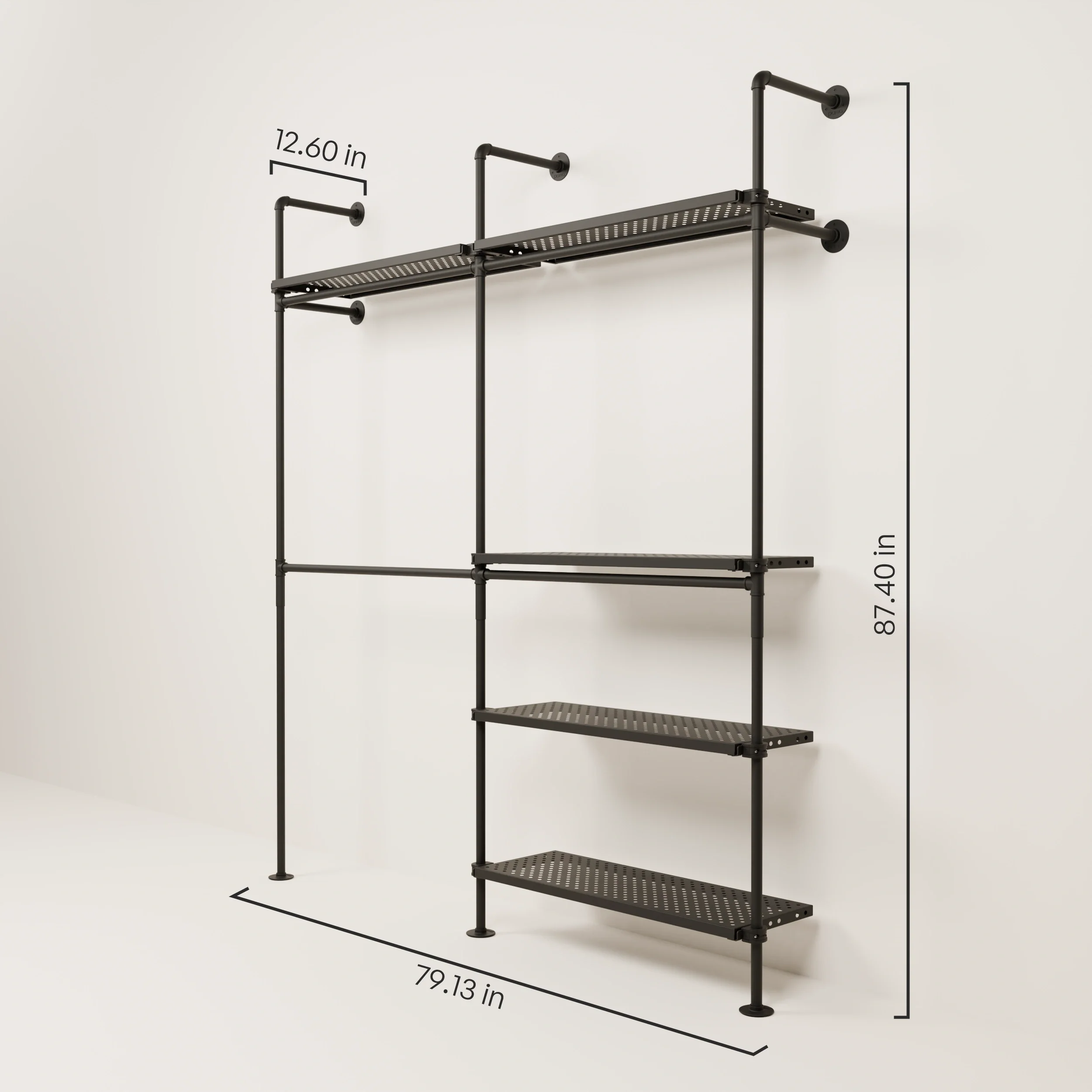 KIM DOUBLE 2 METAL – 5 shelves - Image 3