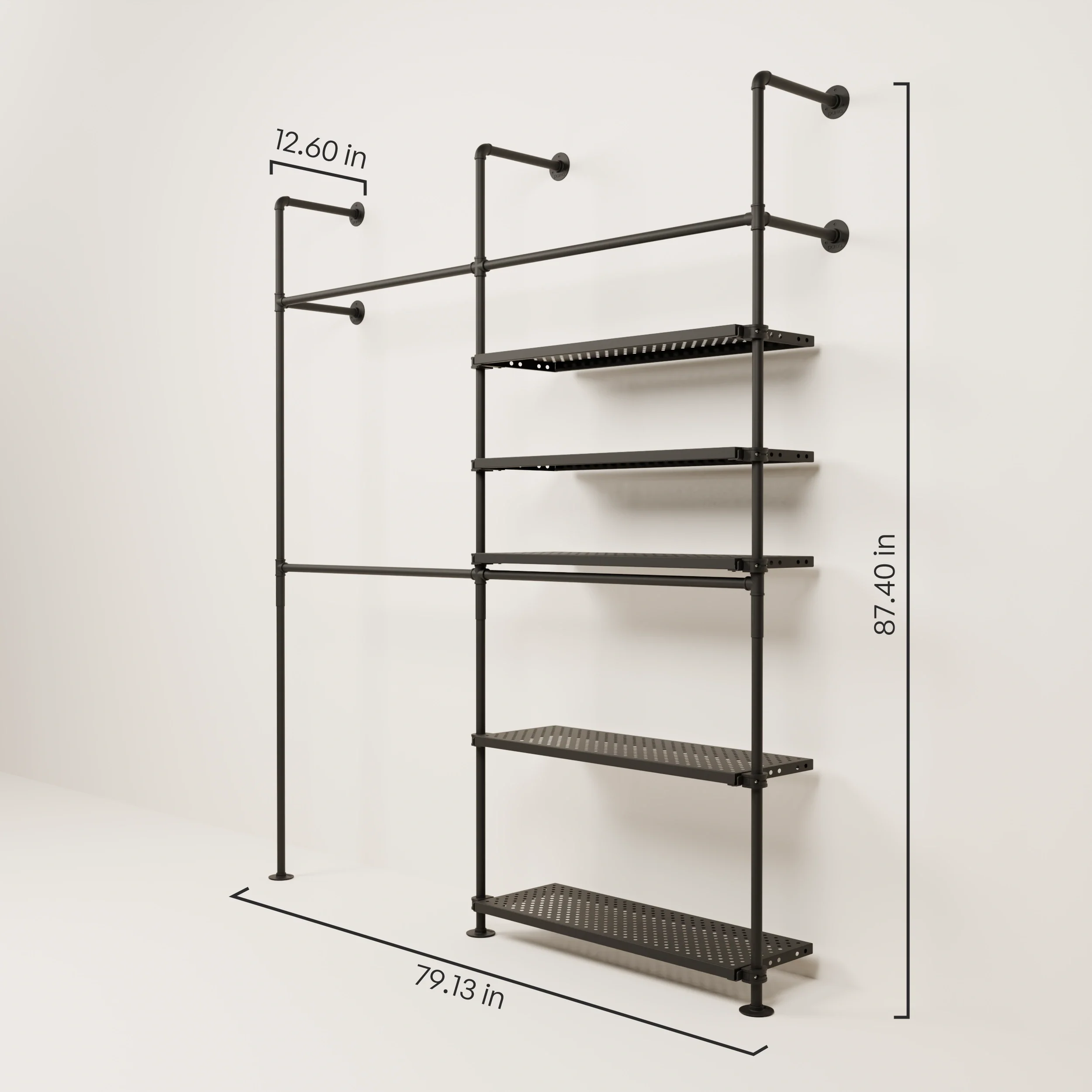 KIM DOUBLE 2 METAL – 5 shelves on the right - Image 3