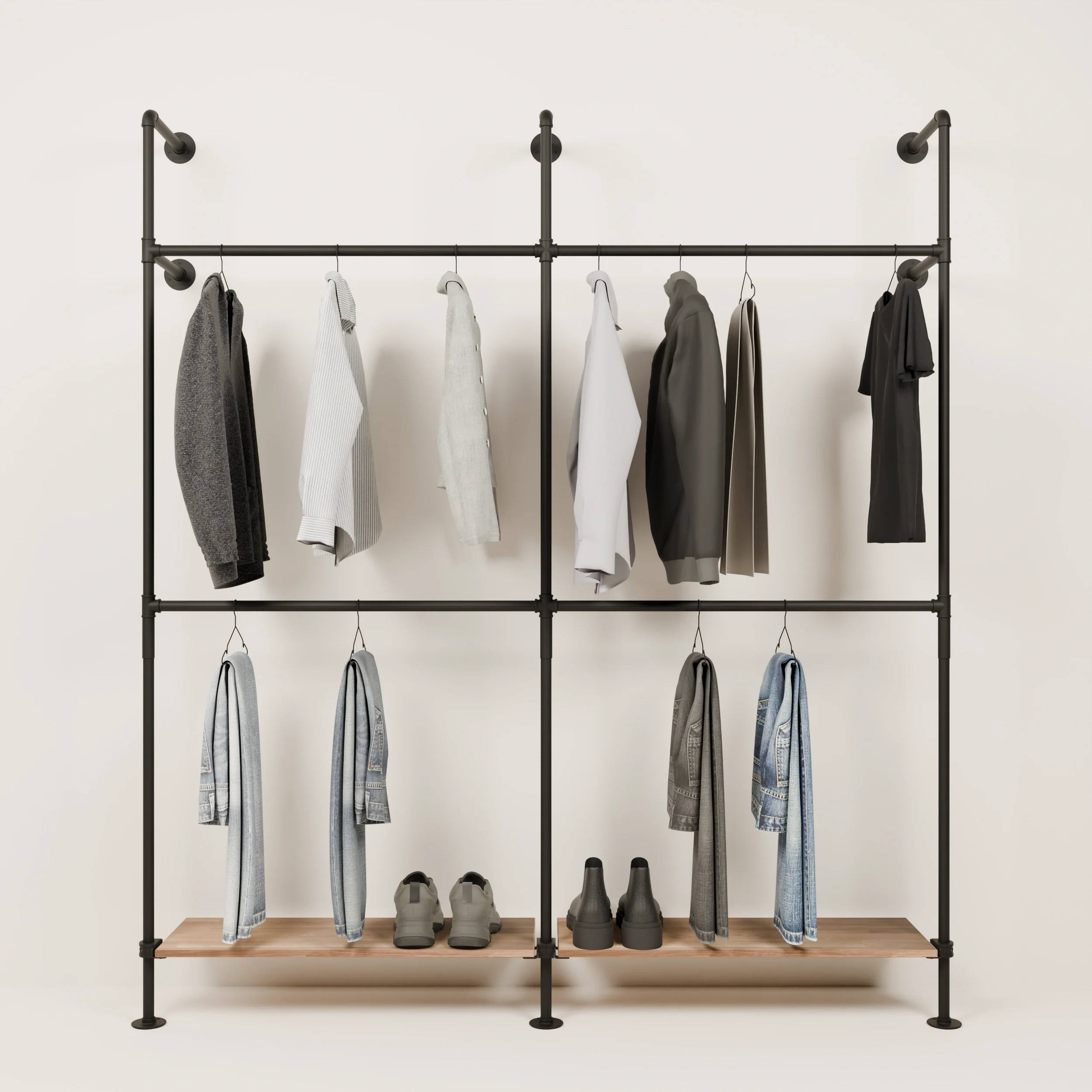 KIM DOUBLE 2 OAK – 2 bottom shelves
