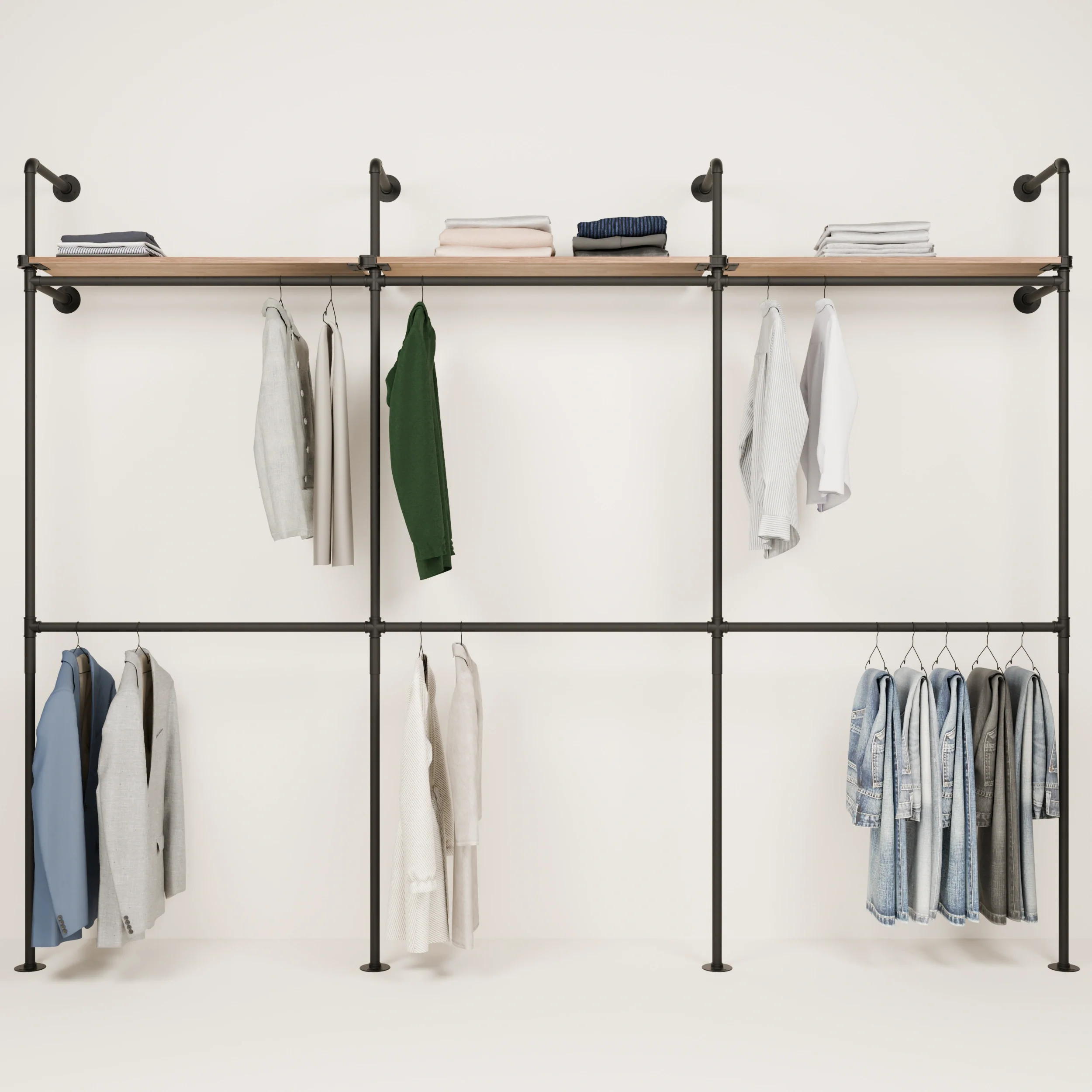 KIM DOUBLE 3 OAK – 3 top shelves