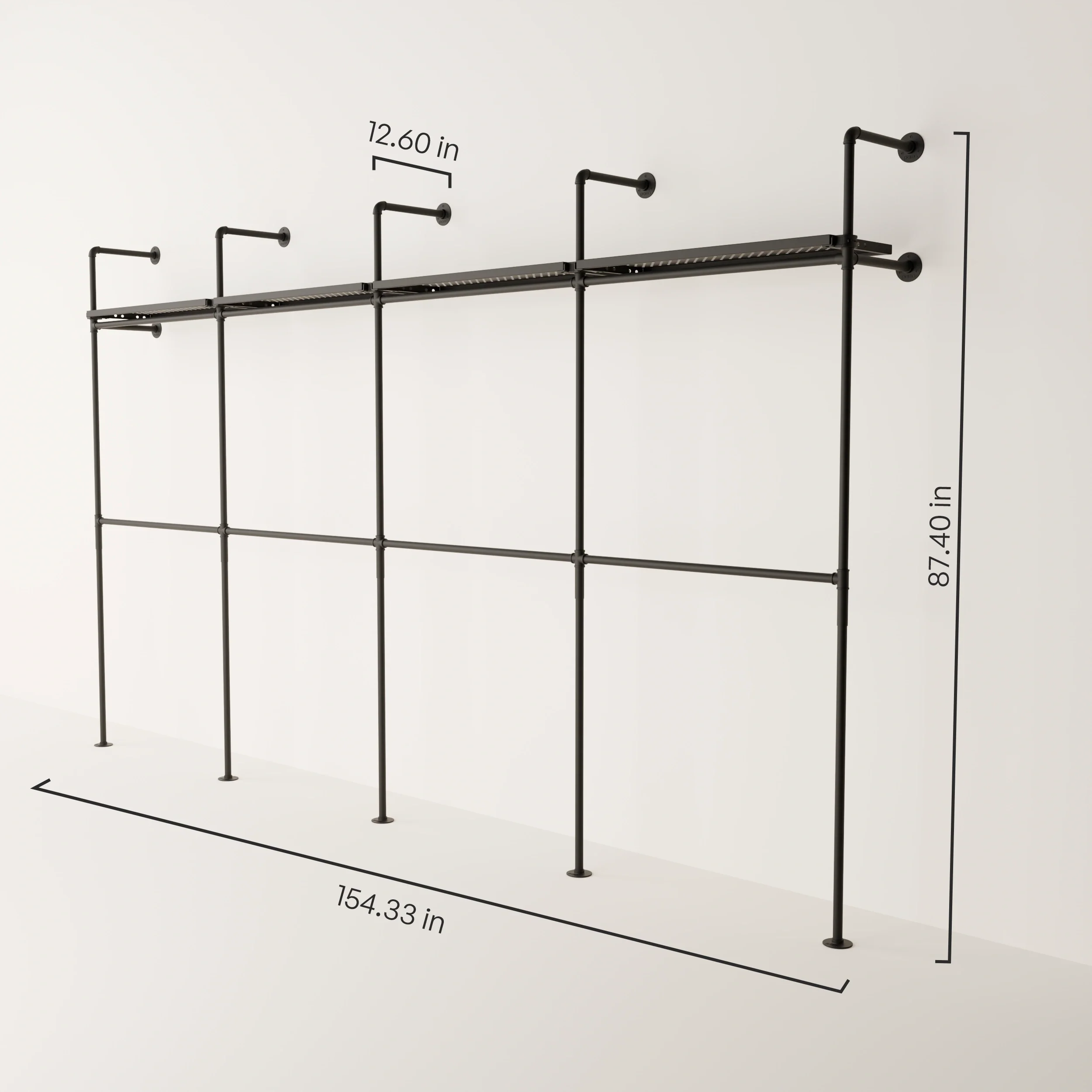 KIM DOUBLE 4 METAL – 4 shelves - Image 3