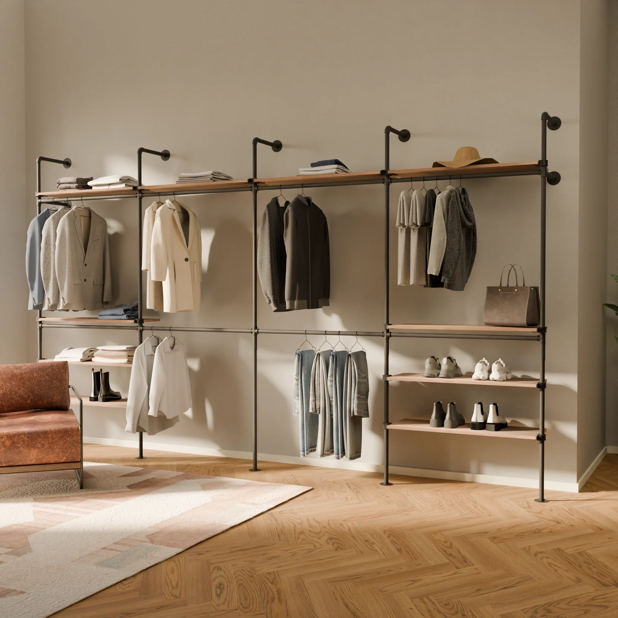 KIM DOUBLE 4 OAK – 10 top shelves - Image 2