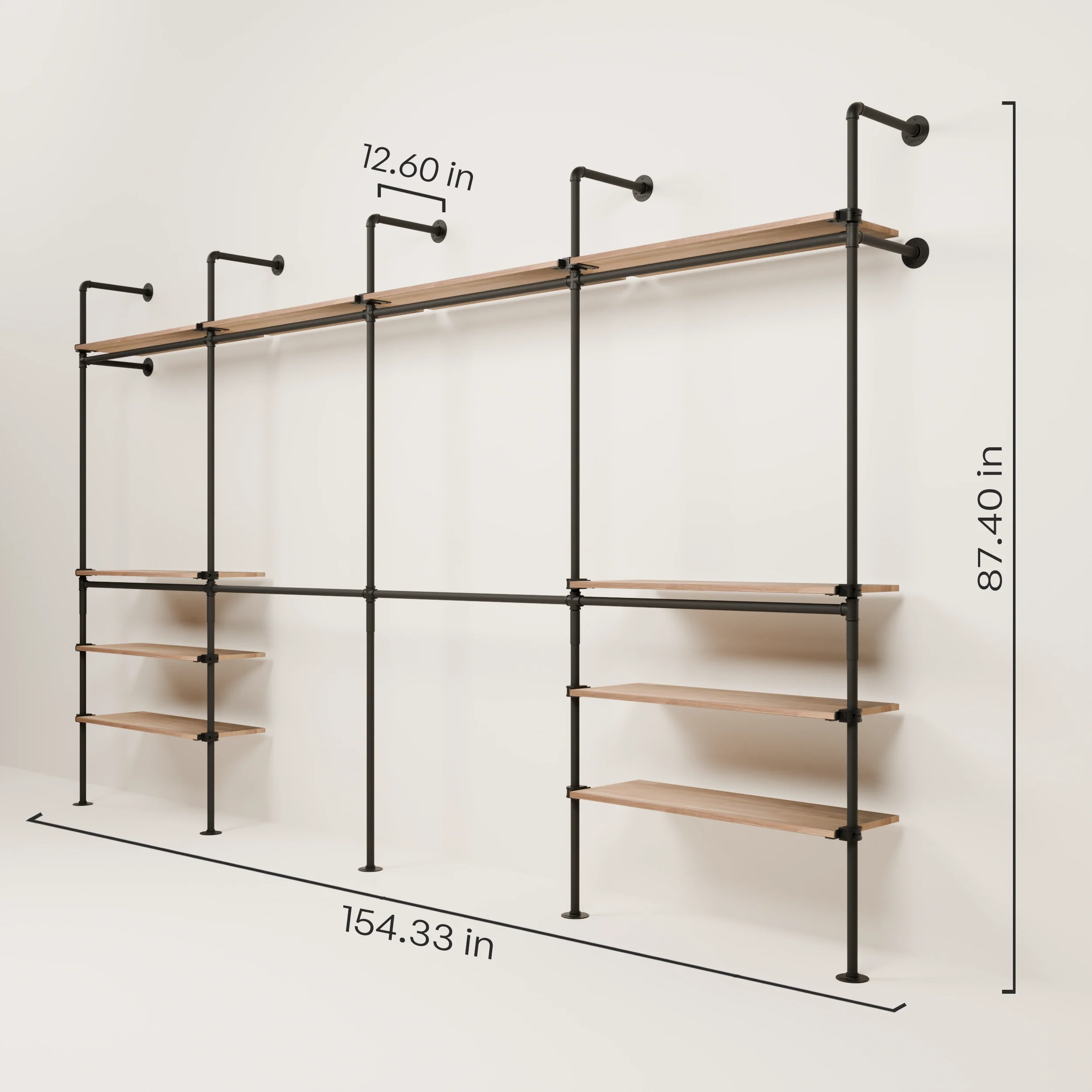 KIM DOUBLE 4 OAK – 10 top shelves - Image 3