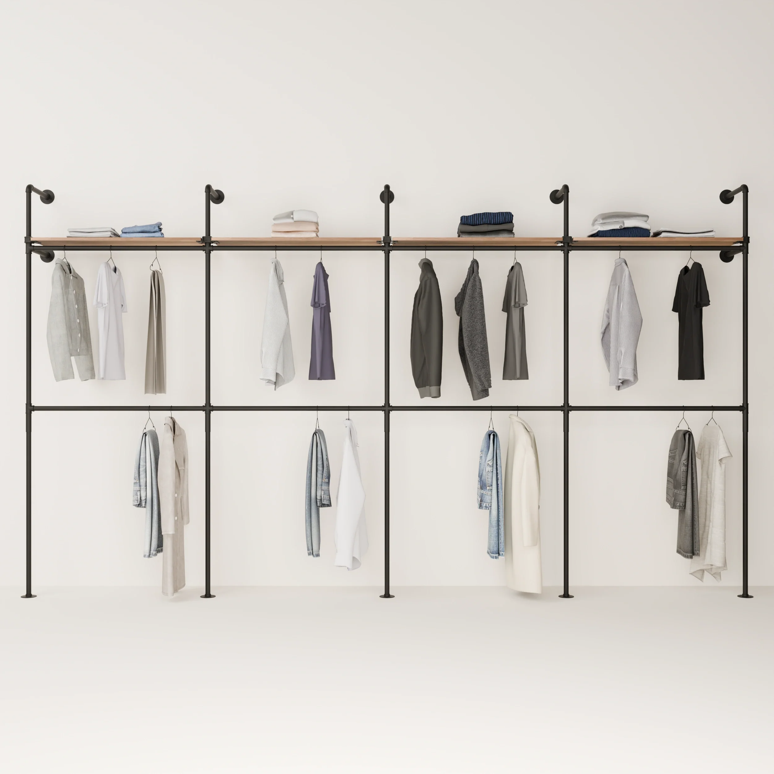 KIM DOUBLE 4 OAK – 4 shelves