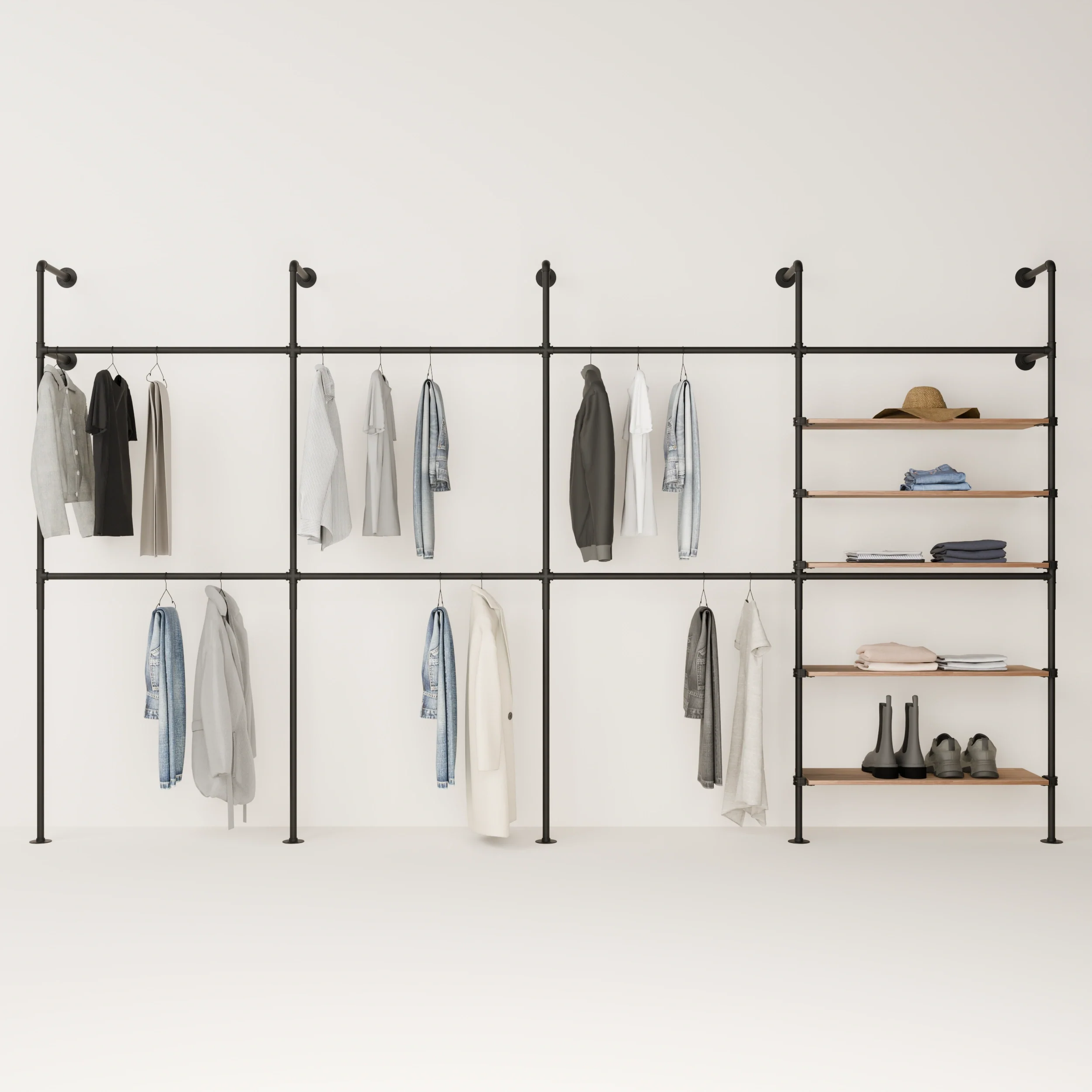 KIM DOUBLE 4 OAK – 5 shelves