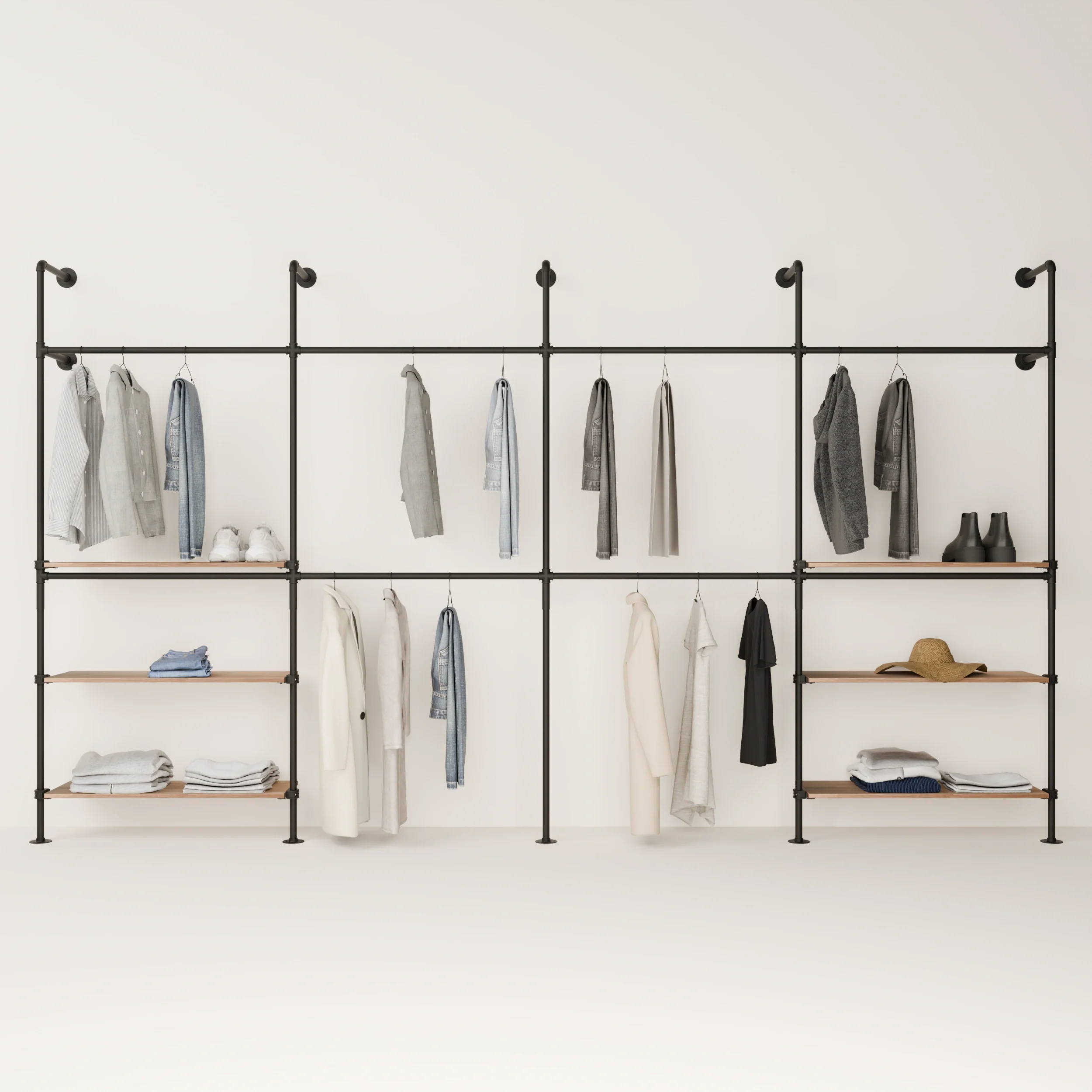 KIM DOUBLE 4 OAK – 6 shelves