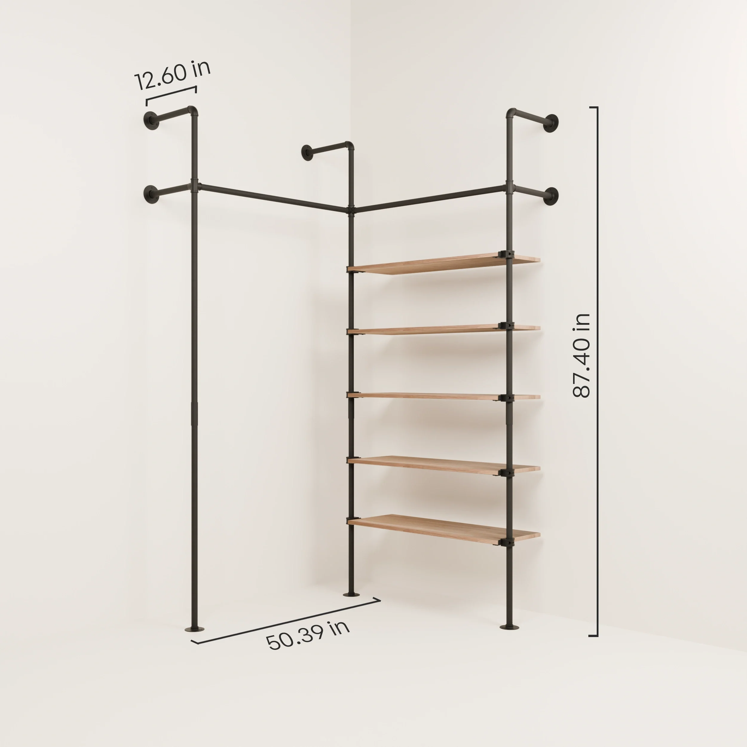 KIM EDGE 2 OAK – 5 shelves - Image 3