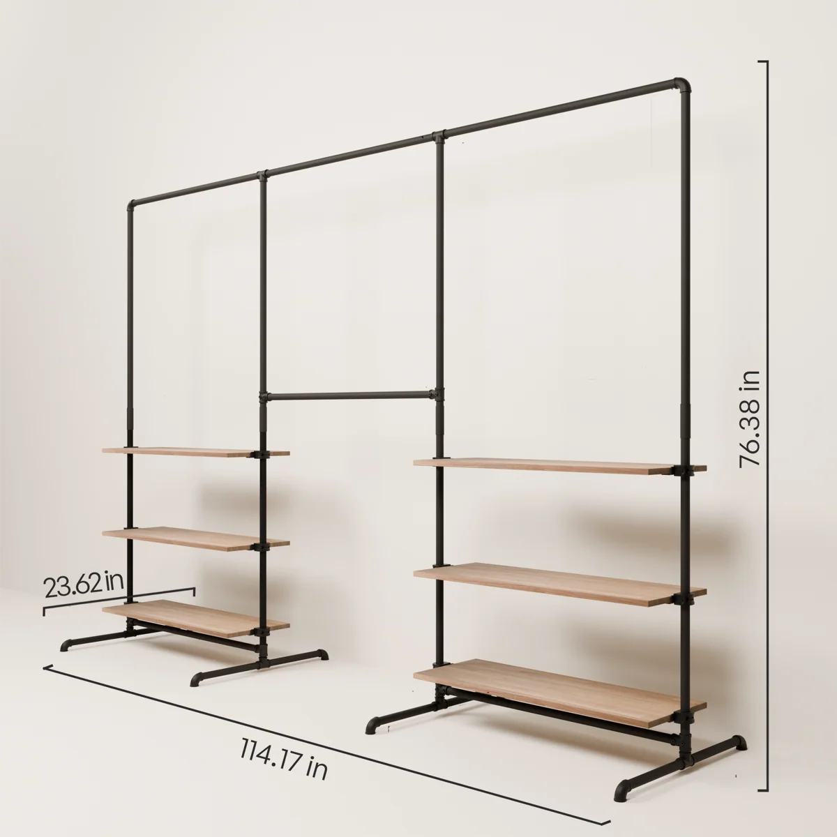 LAS 3 OAK – 6 shelves - Image 3