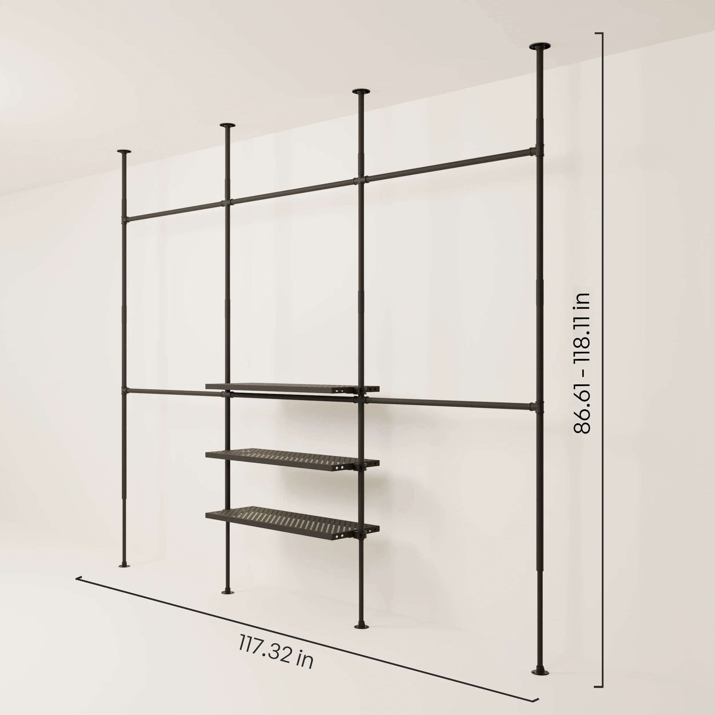 LOFT 3 METAL – 3 bottom shelves - Image 3