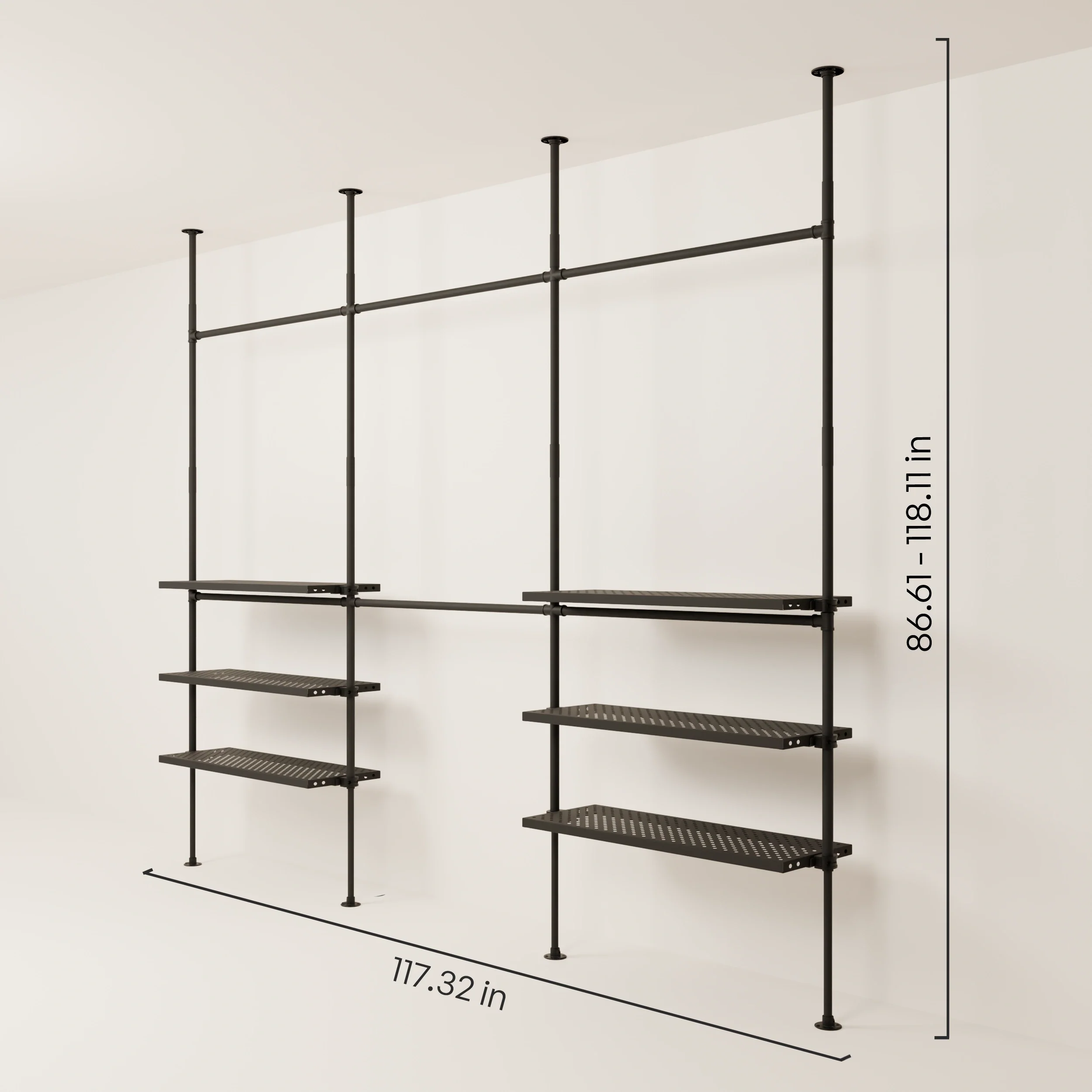LOFT 3 METAL – 6 shelves bottom - Image 3