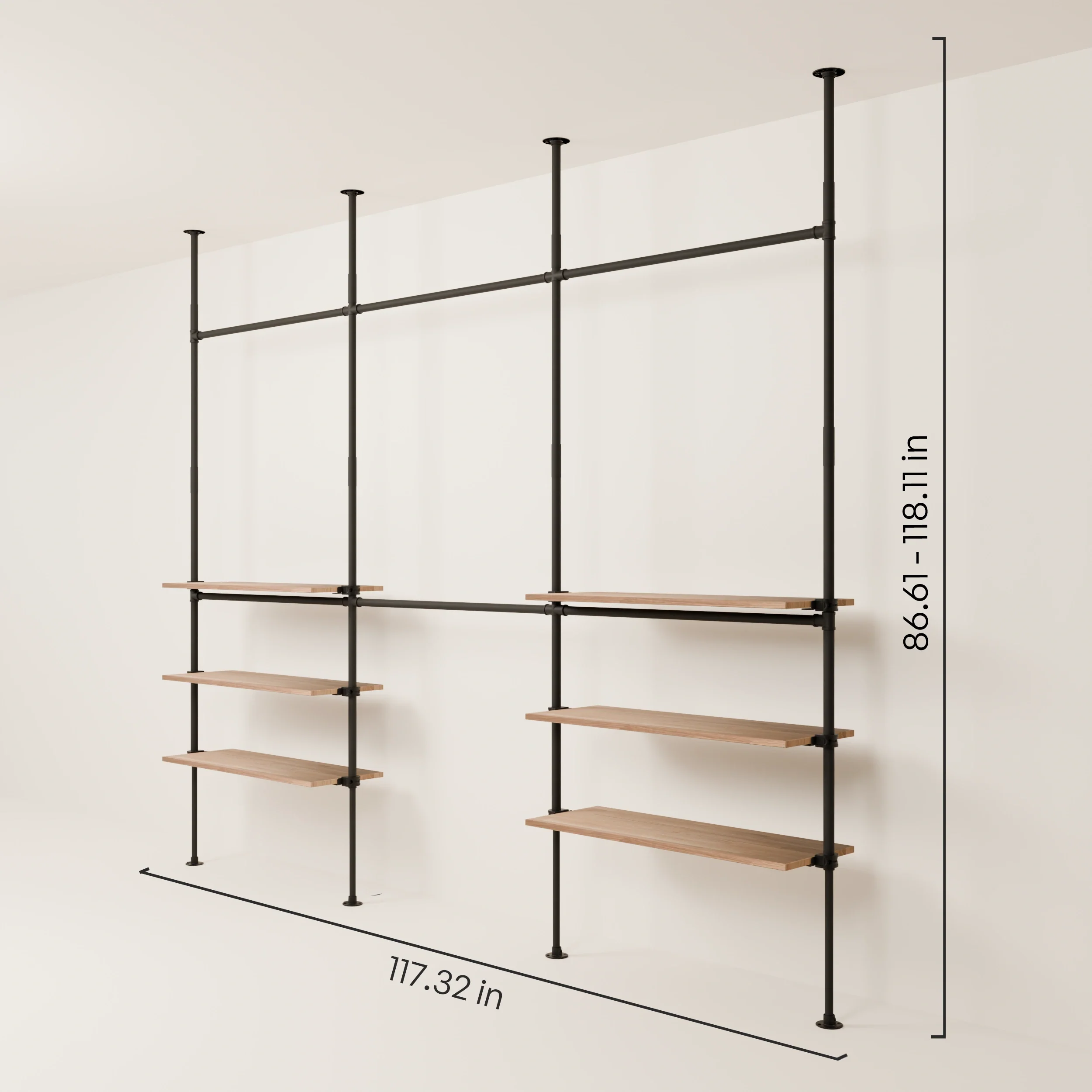 LOFT 3 OAK – 6 shelves bottom - Image 3