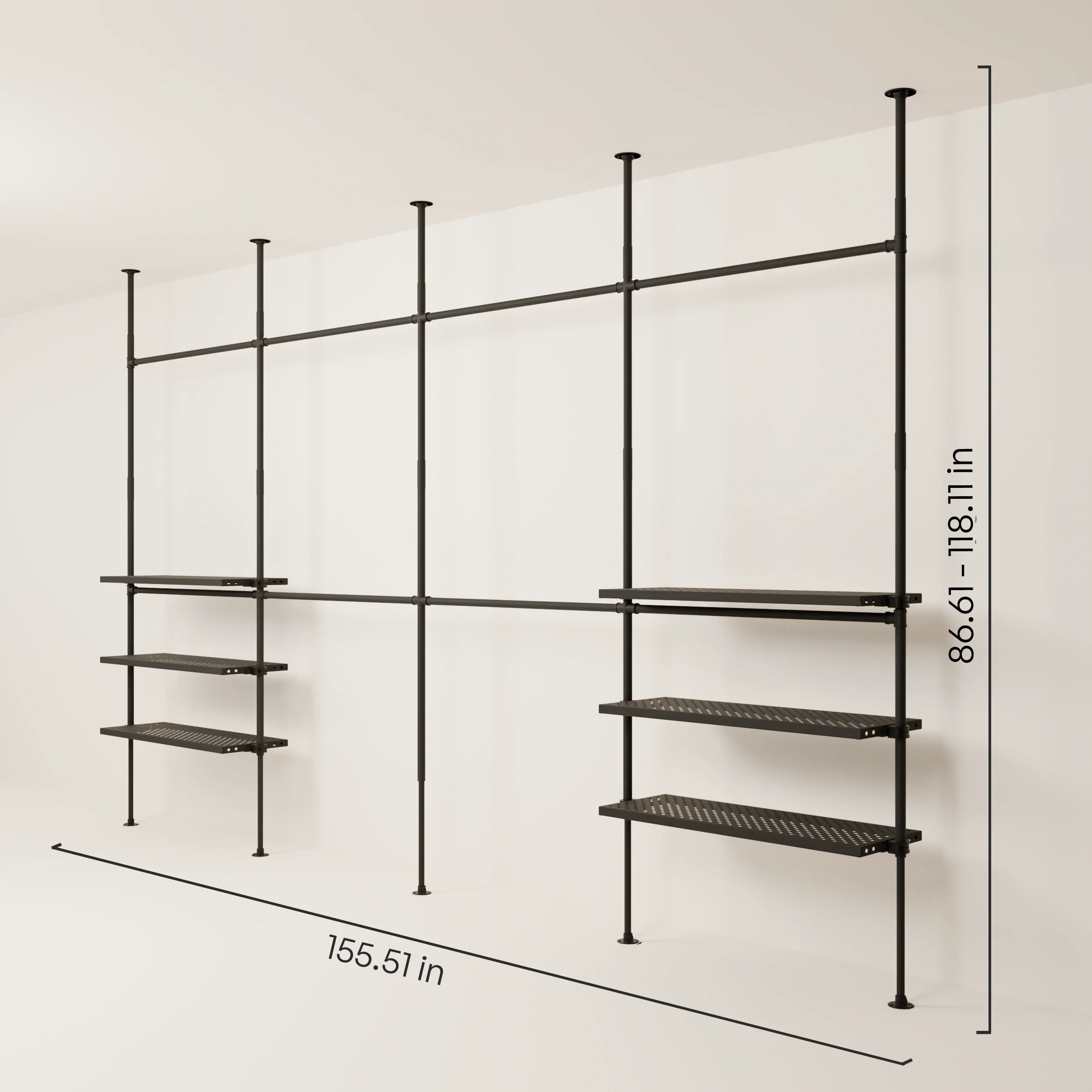 LOFT 4 METAL – 6 shelves outside - Image 3