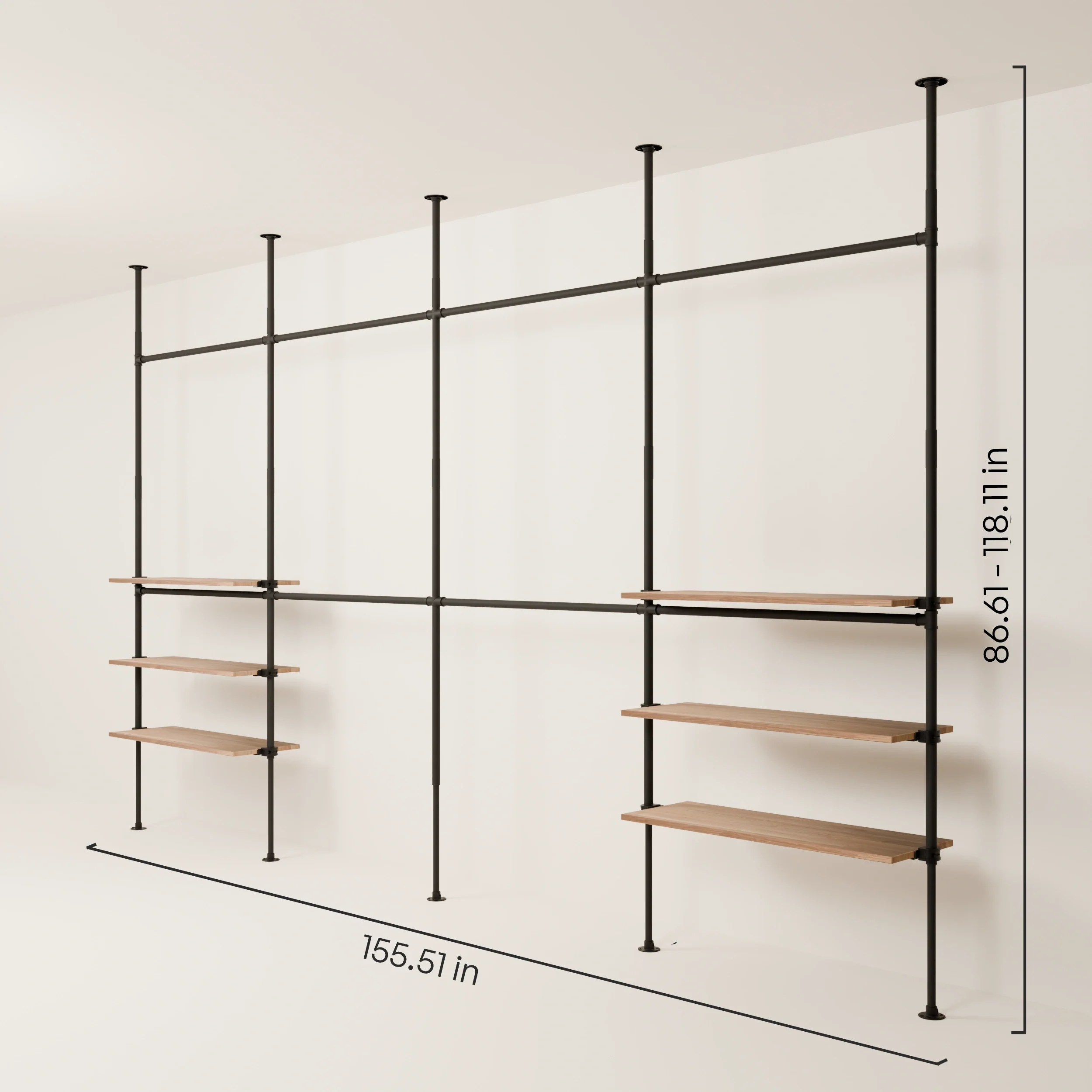 LOFT 4 OAK – 6 shelves outside - Image 3